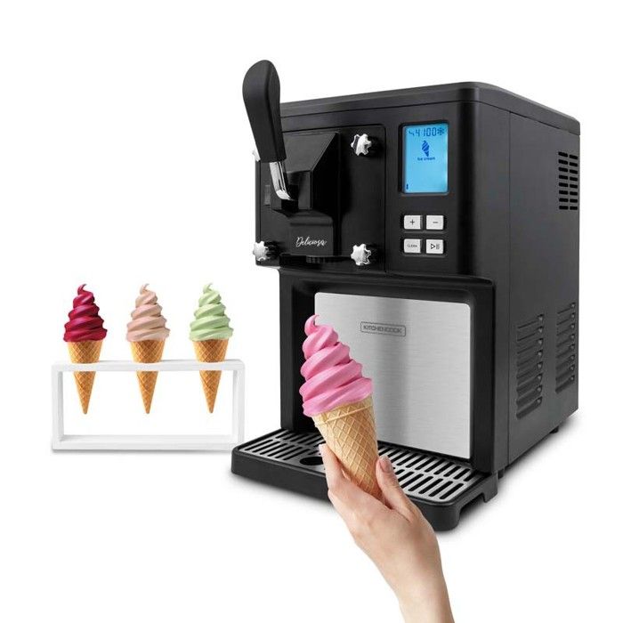 Sorbetière multifonction - KITCHENCOOK - Capacité 15l - Écran LCD tactile - Puissance 250W - Kitchencook
