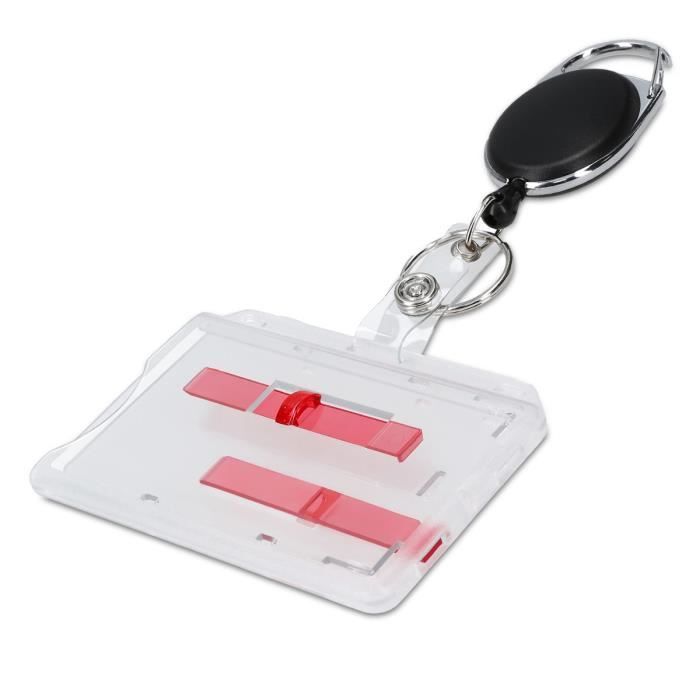 Kwmobile Porte-badge 2 cartes - Porte-badge enrouleur rétractable avec porte-clés  yoyo et clip ceinture mousqueton - Infirmier - Cdiscount Beaux-Arts et  Loisirs créatifs