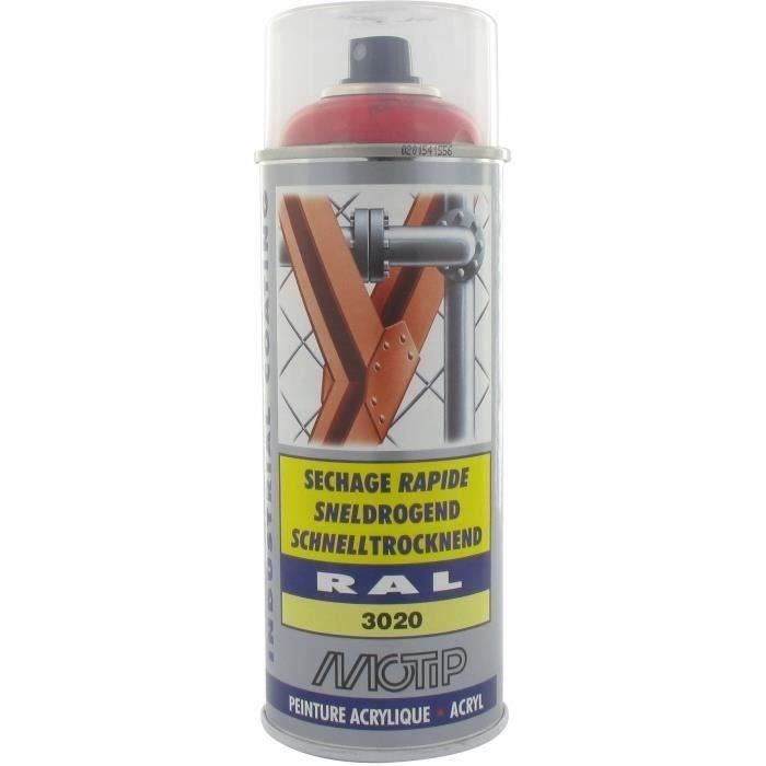 Peint acryliq séch rapide Rouge traf BRIL RAL3020
