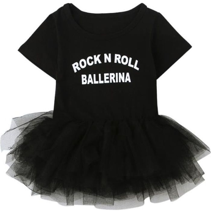 0-24 Mois Bébés Robe Filles Tutu Vêtement Enfant Grenouillère Combinaison  Short Barboteuse Tenue En Dentelle Noir Noir - Cdiscount Prêt-À-Porter