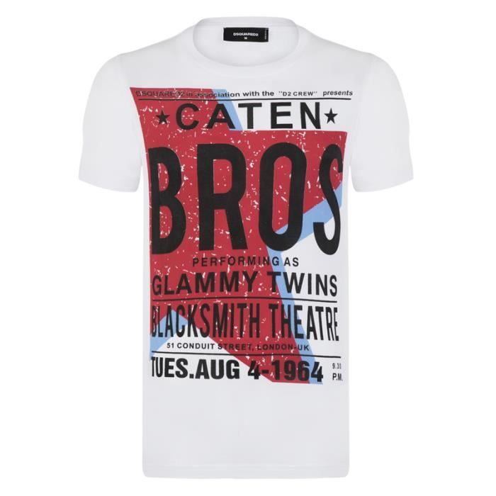 Dsquared2 Homme T-Shirt BROS Slim Fit 