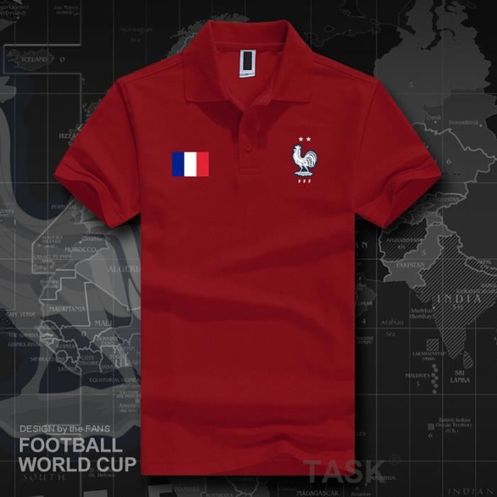 Maillot De Léquipe De France T Shirt 2 étoiles Chemise Polo