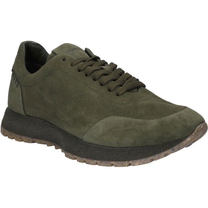 Josef Seibel Baskets pour Hommes - JOSEF SEIBEL - Adrian 01 - Rouge - Cuir - Lacets - Plat