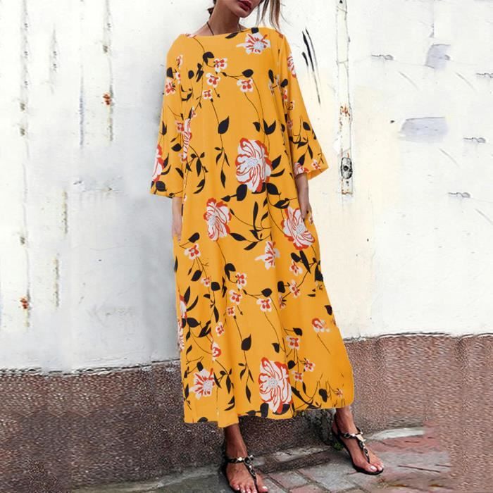 robe chemise maxi longue