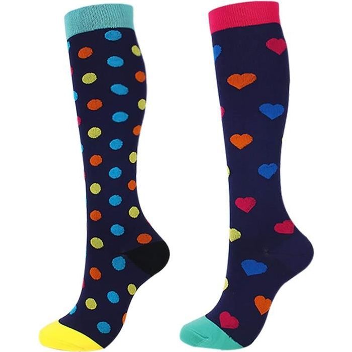 Atractivoll Chaussette de Football 2 paires Chaussettes Compression Atractivoll Chaussette de Football 2 paires Chaussettes Compression