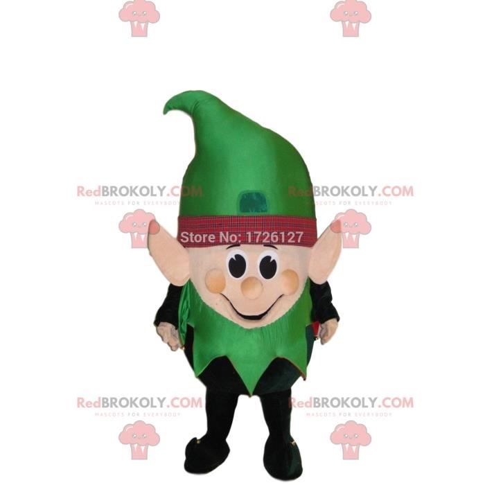 Costume D'elfe De Noël Adulte Complet - Veste Verte, Pantalon Jaune, Chapeau, Couvre-chaussures - Taille S à 2XL - 14
