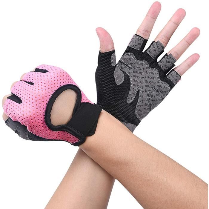 Gants De Fitness Gants D'entraînement En Tissu Tricoté élastique