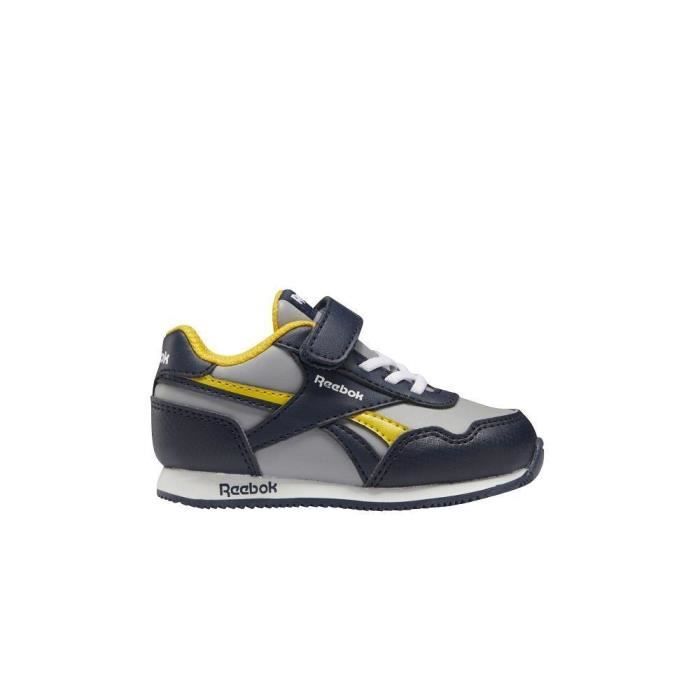 Chaussures REEBOK Royal Noir Gris Mixte Bebe Lacets Synthetique Noir Cdiscount Chaussures