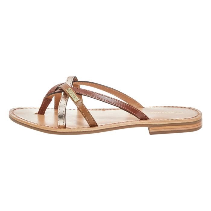 Sandales Les Tropeziennes Par M. Belarbi Hawana Tan Multi Femme Cuir Plats Ouvert Tan multi Cdiscount Chaussures