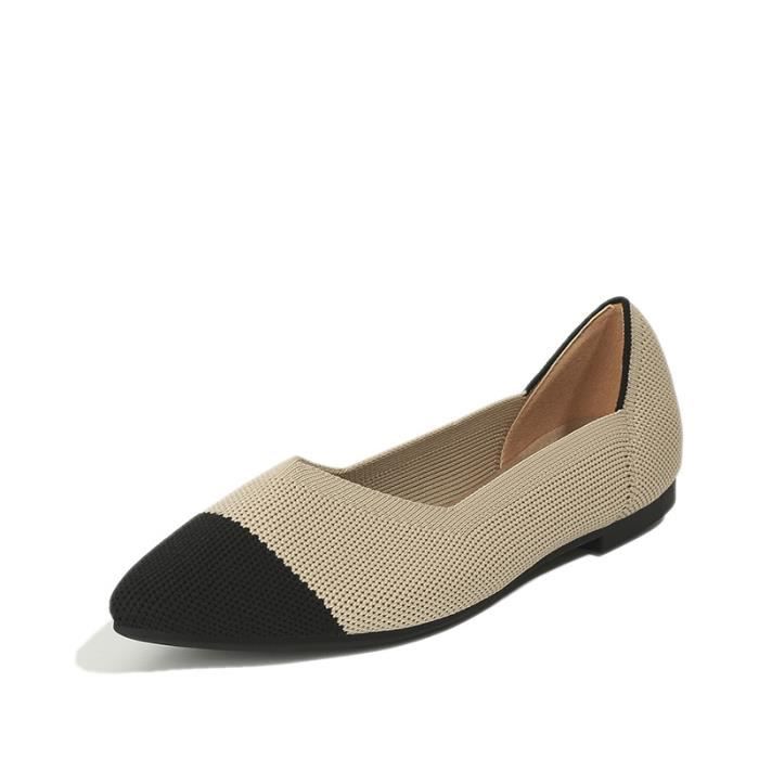 Escarpins Plat Femme Confortable Bout Pointu A ration Achat