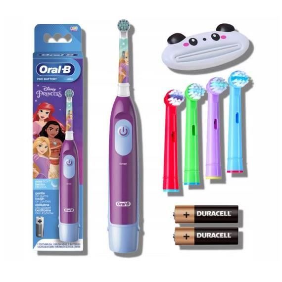 Brosse à dents électrique Oral-B pour enfants DB4510 Princess - Kit de démarrage complet - Édition spéciale Cars