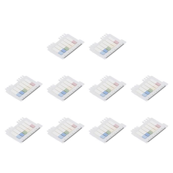 Marqueurs De Page Autocollants - 960 Onglets Colorés - Repositionnables, Transparents - Pour Livres, Dossiers, Bureau - Organisation Facile Et Fun