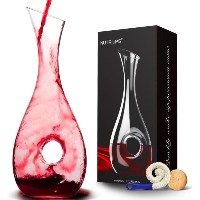 Carafe à Décanter Le Vin Rouge Avec Aérateur Et Filtre - 1500 Ml - Idéal Comme Cadeau Pour Papa Ou Petit Ami