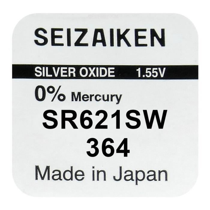 muRata (Was Sony) 364 SR621SW Silver Oxide Watch Battery 1.55v | Beaky
