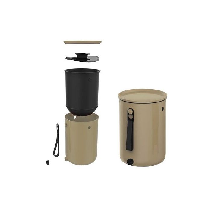 Composteur Skaza Composteur Bokashi Organko 2 96L+1 kg dactivateur-Capuccino