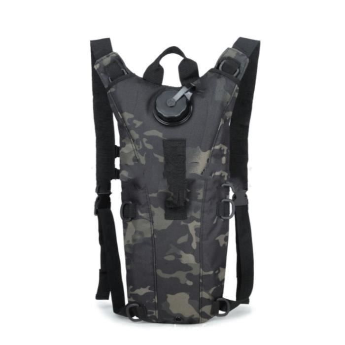 Sport,Sac à dos d'hydratation tactique militaire 800D,réglable à vessie
