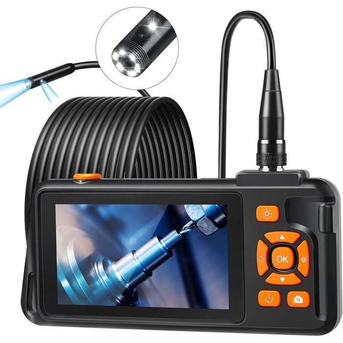Caméra Endoscopique CHILEAD, Endoscope Industriel Double Objectif avec 7  LED, Camera Inspection Canalisation avec écran IPS 4,58 - Cdiscount  Appareil Photo