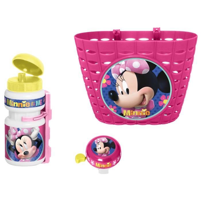 Corbeille + bidon + sonnette Minnie DISNEY et jaune Pour enfant