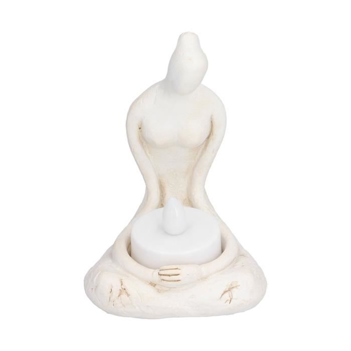 Statuette yoga en céramique Zoya splash