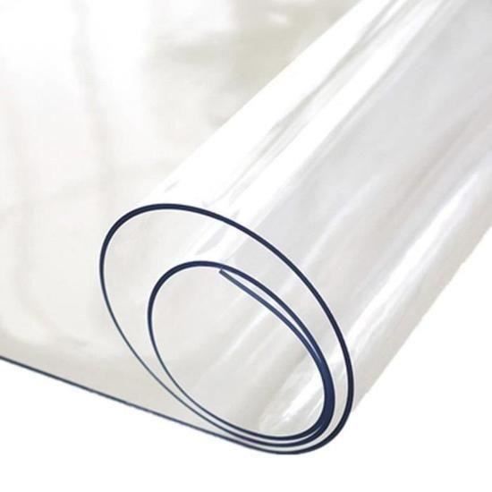 Nappe Transparente épaisseur 2 mm – Rectangle 80 x 300 cm – Film épais Protection PVC Transparent 2 MM - Roulé sur Tube (sans Plis)