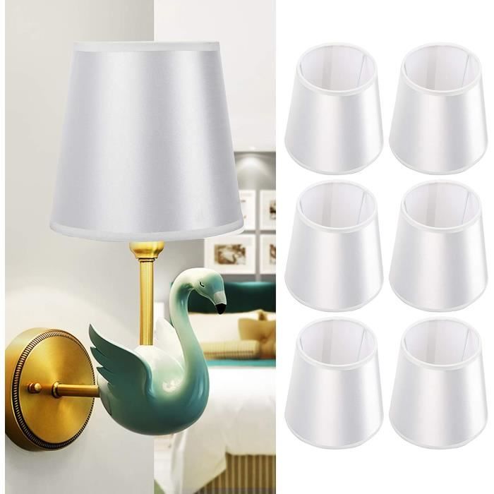 Abat-jour Clipable – Petit Modèle Cloche – Tissu Décoratif Pour Lampe E27/E14 - 7