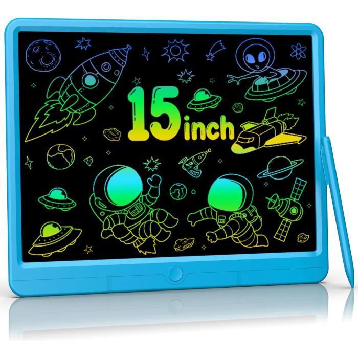 Lot 2 Tablettes Ardoise LCD D'écriture Dessin Magique, 8.5 Pouces ROSE ET BLEU e