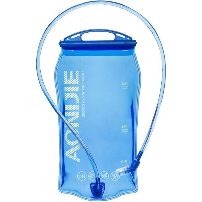 Vessie D’hydratation Eper 1L/1.5L/2L/3L – Sans BPA, TPU, Grande Ouverture, Pour Rando, Vélo, Camping