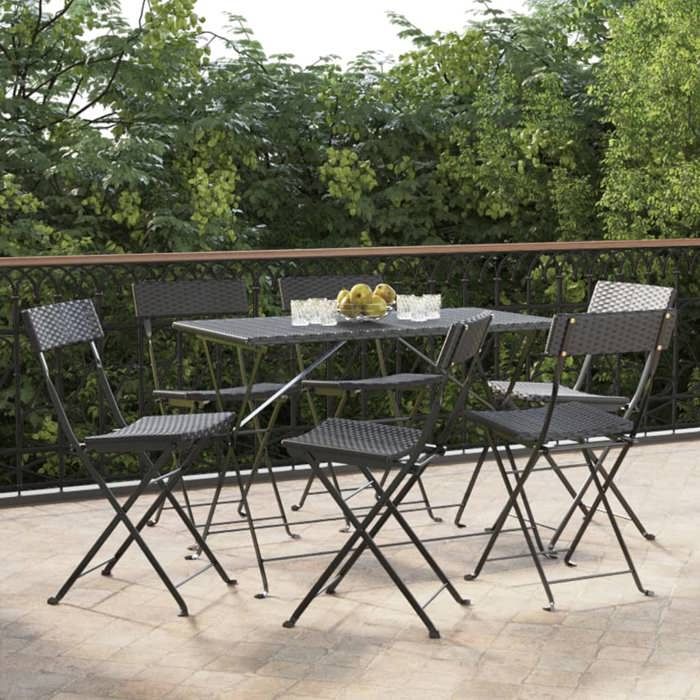 VidaXL Lot de 2 Fauteuil de Jardin, Chaises avec Accoudoirs, Sièges avec Dossier, Meubles de