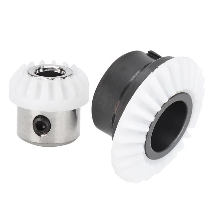 Sourcing Map Lot De 2 Engrenages Biseautu00e9s 2 M 20 Dents Trou D'arbre 16 Mm Pignon Conique 1