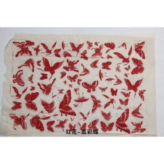 Décalque de transfert céramique personnalisé motif floral de paon Décalque basse température