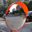 Miroir de trafic convexe 45cm, miroir de sécurité, miroir extérieur de circulation pour poteau  HB042 -LEC-1
