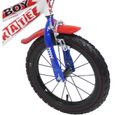 Vélo Enfant 16" URBAN SKATE  Garçon ( taille 105 cm à 120 cm )  Blanc & Rouge & Bleu,  équipé de 2 Freins, Gourde, Porte gourde,-1