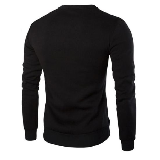 Pull Homme Col Roule Grande Taille Noir Manches Longues Automne Hiver Printemps Noir Cdiscount Pret a Porter
