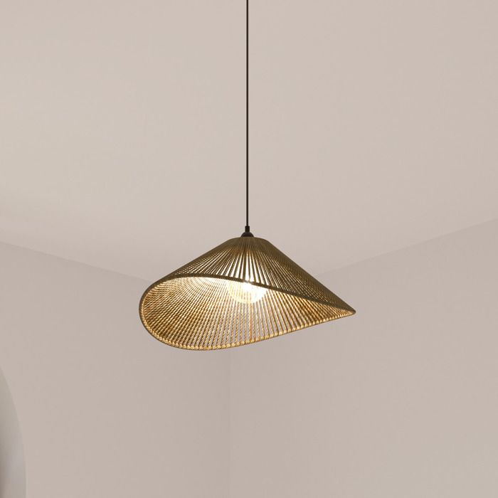 Suspension "Myha" D58cm beige - Atmosphera Créateur d'intérieur