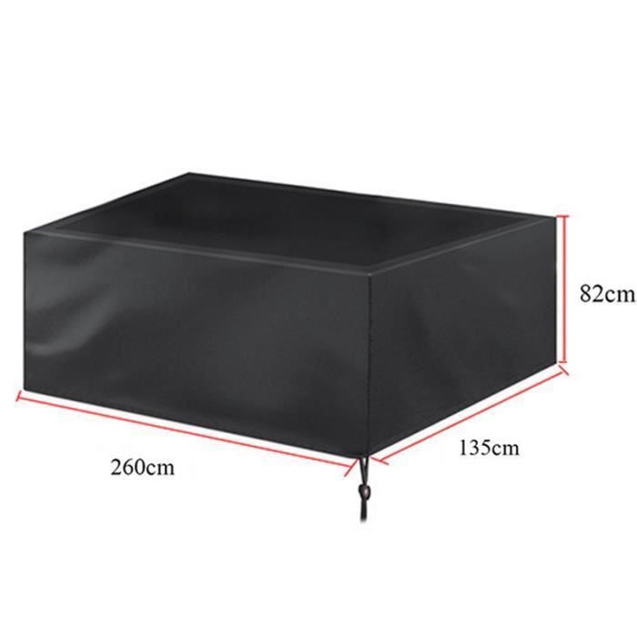 Tissu Oxford Imperméable Housse De Protection Table De Billard Nuzamas 225x116x82cm Imperm 1073259