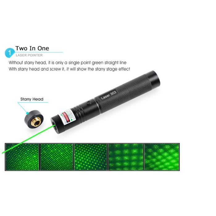 Stylo Pointeur Laser Vert Puissant 10KM Lazer Pointer Green 1mW Longue  Portee