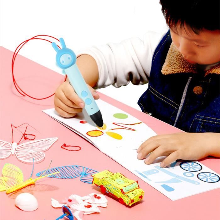 Stylo 3D pour enfants avec écran LCD, filament PLA 12 couleurs