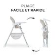 Chaise Haute Hauck Sit n Fold - Beige - Mixte - Bébé - 12 mois - 15 kg - 3 ans - Réglable-2