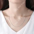 TD® s925 collier en argent bijoux pendentif chaîne de clavicule pour femme avec chaîne chaîne en argent européenne et américaine-2