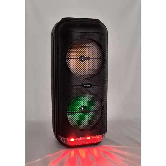 Enceinte Bluetooth INOVALLEY HP41-BTH – Tour 30W, Radio FM, USB, Noir (neuf)