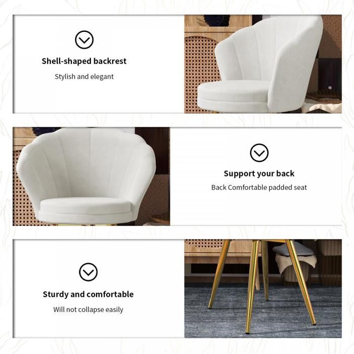 JEOBEST Lot de 1 Fauteuil en Forme de Coquille, 42x40x80cm, Mousse — free download