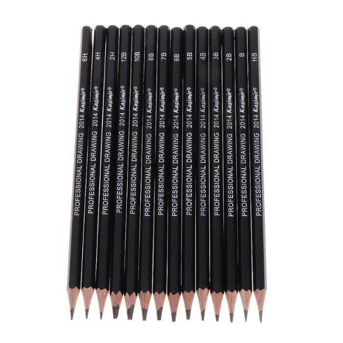 Ensemble de crayons à dessin professionnel, fournitures de papeterie, HB 2B  6H 4H 2H 3B 4B