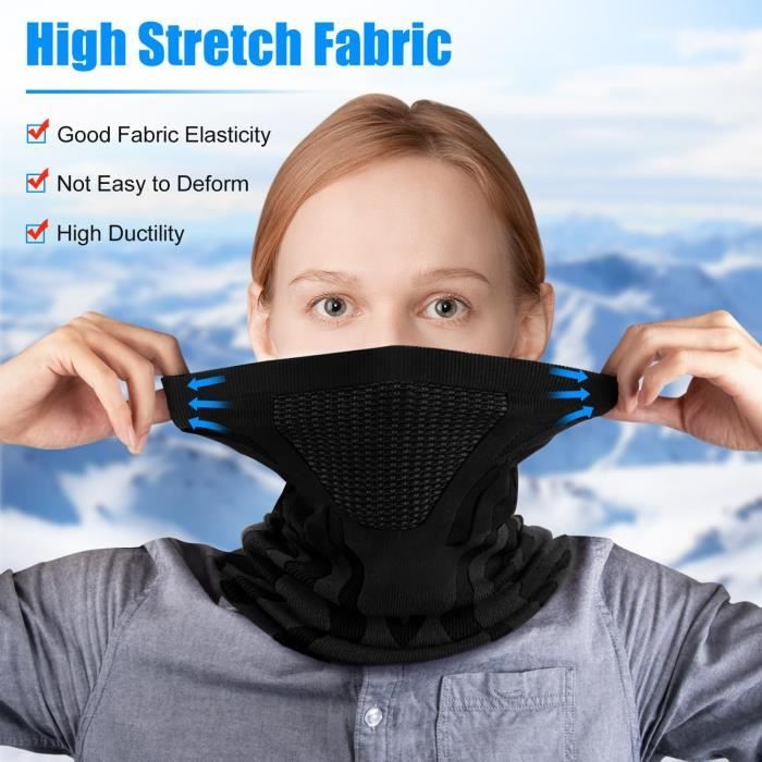 Cache Cou Balakaka Polaire Hiver - Multifonctionnel 40x22cm - Pour Moto, Ski, Cyclisme - Homme/Femme