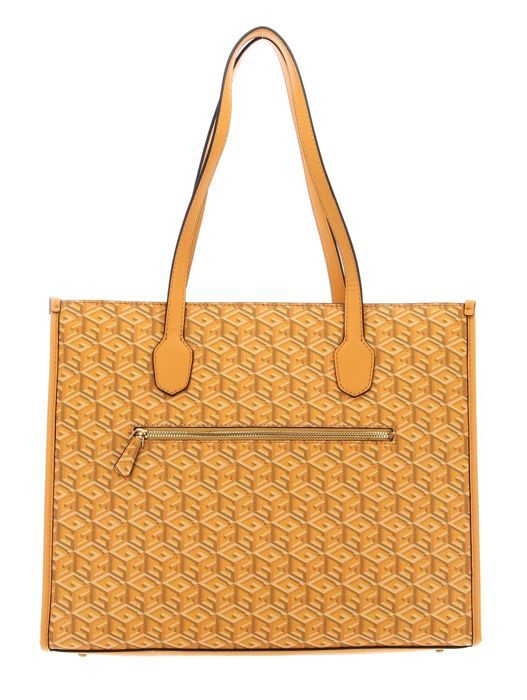 GUESS Silvana Girlfriend Tote Yellow Logo 208575 sac shopper