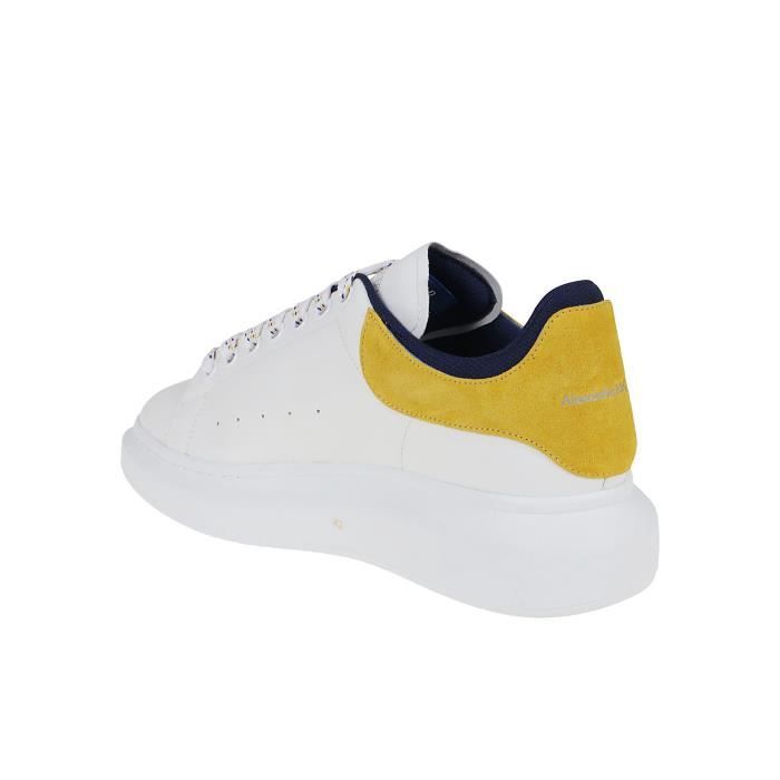 ALEXANDER MCQUEEN HOMME 705060WIBNTBIANCO BLANC AUTRES MATERIAUX BASKETS Blanc Cdiscount Chaussures