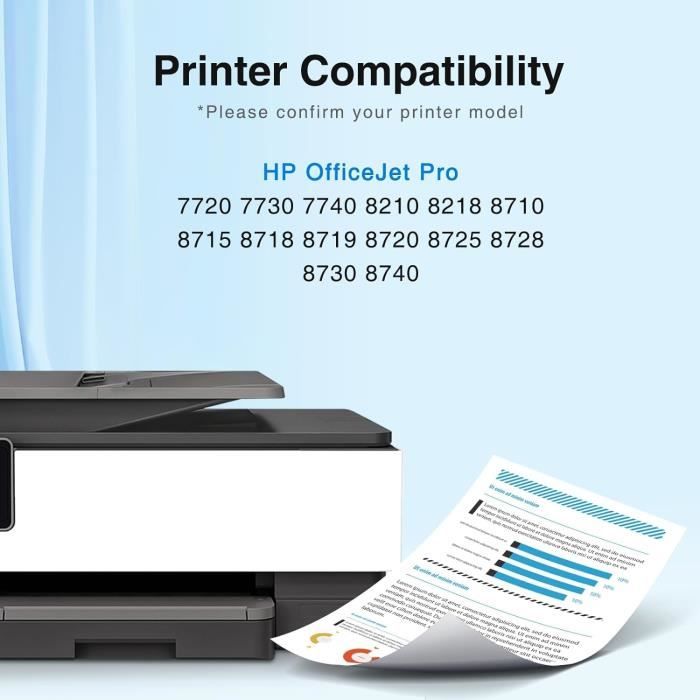 Starink 4x Cartucce 953XL Compatibili Per HP Officejet Pro 7720/8710/8730, Nero/Ciano/Magenta/Giallo, Alta Capacità Con Chip Aggiornato - 5