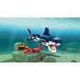 LEGO® Creator 3-en-1 31088 Les Créatures Sous-Marines, Figurines Animaux Marins, Requin, Crabe-3
