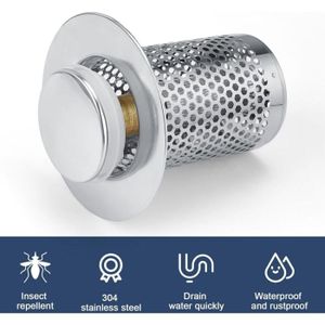 Lot De 60 Filtres D'évier En Plastique Jetables