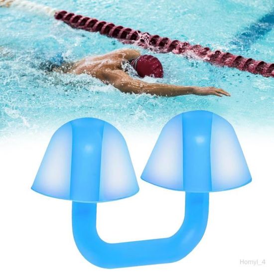 12 Pinces à Nez De Natation AOMAIGAD - Silicone + Acier - Étanches - Adultes Et Enfants