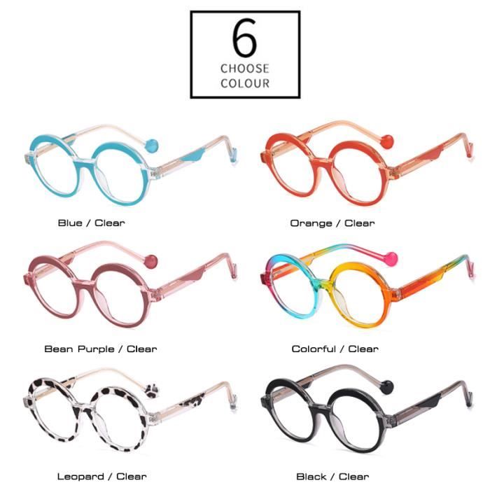 Lunettes rondes colorées online